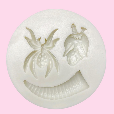 Spider Skull and Horn Mold