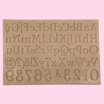 Upper/Lower Alphabet and Number Mold