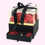 Black acrylic top flower box