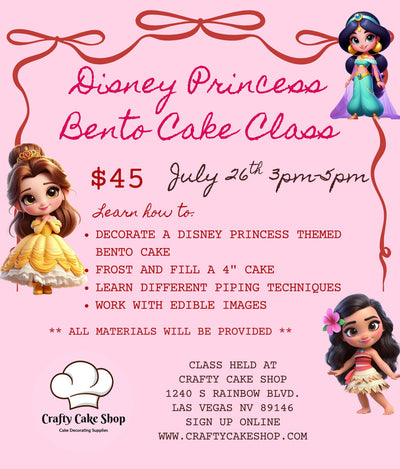 7/26 -- Princess Bento Cake Class
