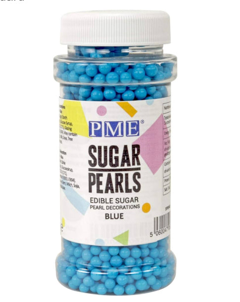 PME sugar pearls blue