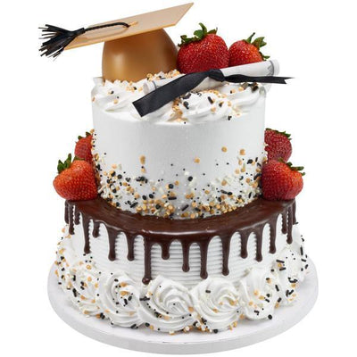 Gold Grad Cap Cake Topper