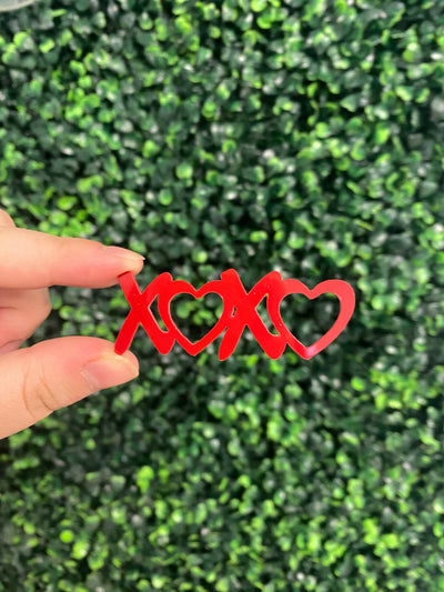 Acrylic XOXO charm