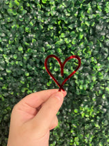 Metallic Heart Charm