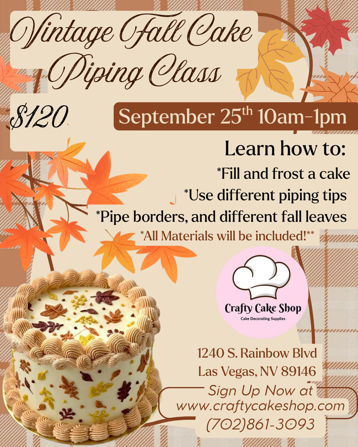 Vintage Fall Piping Class 9/25