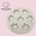 Mini fall leaf silicone mold