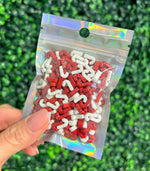 Red & White Candy Cane Sprinkles 1oz