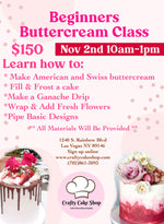 11/2- Beginners Buttercream Class