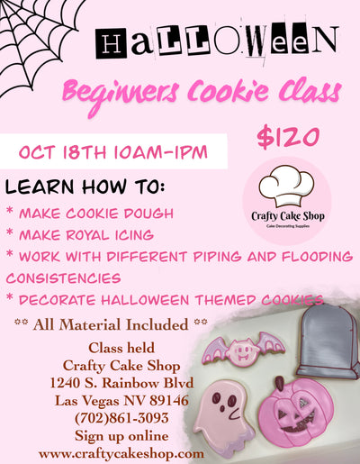 10/18 -- Halloween Beginners Cookie Class