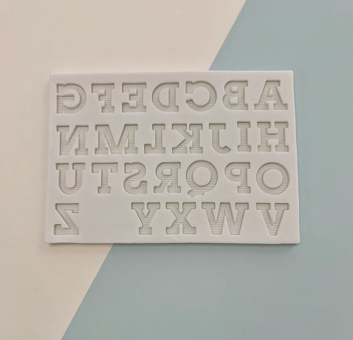 Lined Alphabet Mold