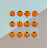 5/8" Flat Pumpkin Royal Icing Decorations