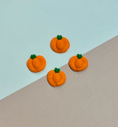 5/8" Flat Pumpkin Royal Icing Decorations