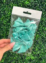10pk NO twist tie satin bow