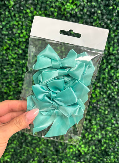 10pk NO twist tie satin bow