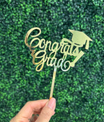 Congrats Grad! Gold Topper