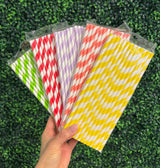 Stripe Paper Straws