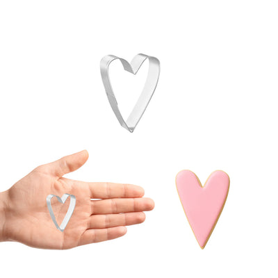2" Mini Primitive Heart Cookie Cutter