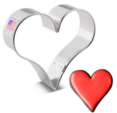 3.25" Swooped Heart Cookie Cutter