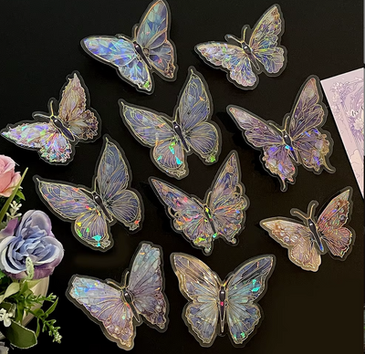 Purple/Blue Irisdescent Butterflies
