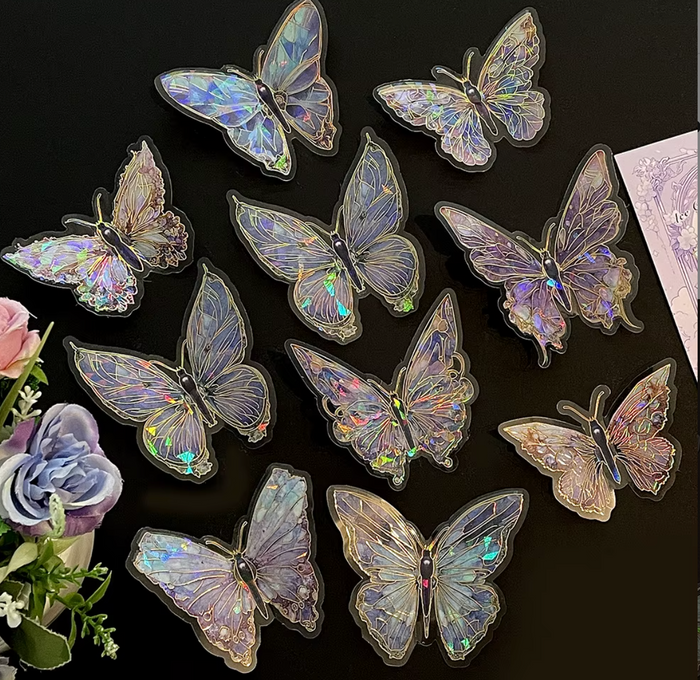 Purple/Blue Irisdescent Butterflies