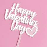 Happy Valentine's Day Acrylic Topper