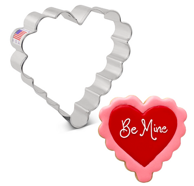 4" Scalloped Heart Cookie Cutter