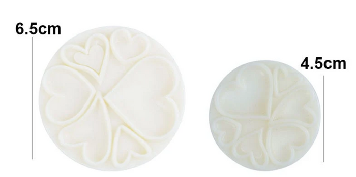 5 Heart Fondant Stamp/Cutter