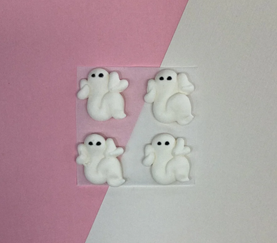 1" Friendly Ghost Royal Icing Decoration