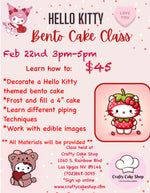 2/22 -- Hello Kitty Bento Cake Class