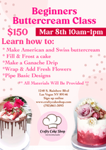 3/8 -- Beginners Buttercream Class