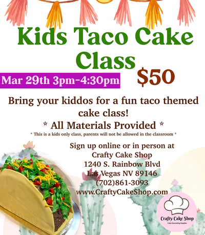 3/29 - Kids Cake Class