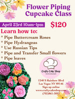 4/23 -- Flower Cupcake Piping Class