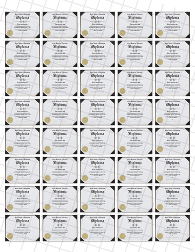Diploma Edible Image - 1 Sheet