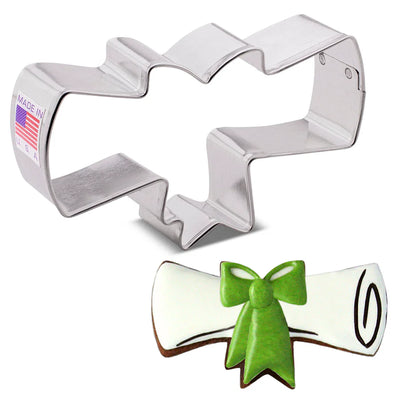 4.25" Diploma Cookie Cutter