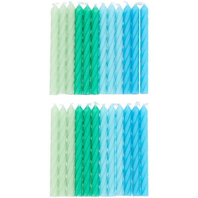 Green & Blue Ombre Candles
