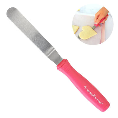 9" Pink Offset Spatula