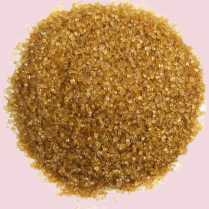 Sanding sugar-shimmering gold