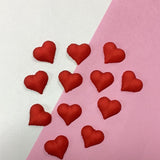 1" Red Heart Sugar Deco