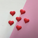 1" Red Heart Sugar Deco