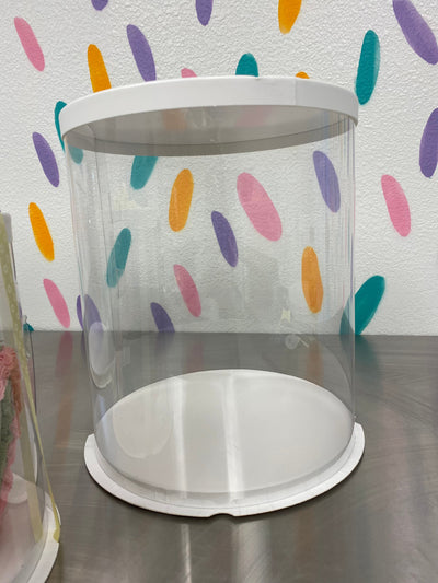 Clear Tall Round Cake Box 14 Inch