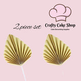 Palm leaf 2pack cake toppers