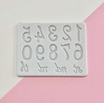 Street numbers silicone mold