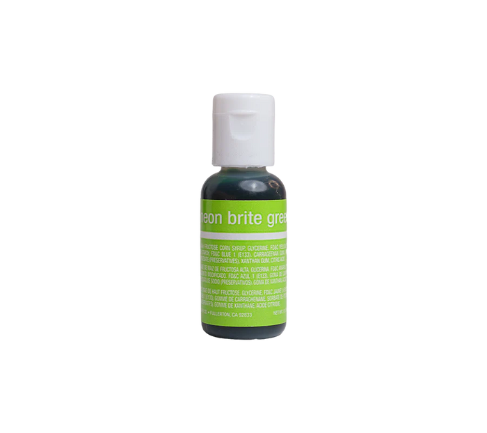 Neon Brite Green Chefmaster Gel Food Color
