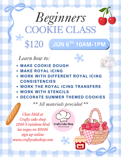 6/6 -- Beginners Cookie Class