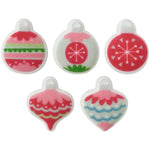 Pink Christmas Ornaments Edible Decor