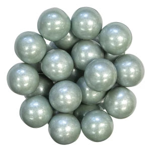 1" Shimmer Silver Gumballs