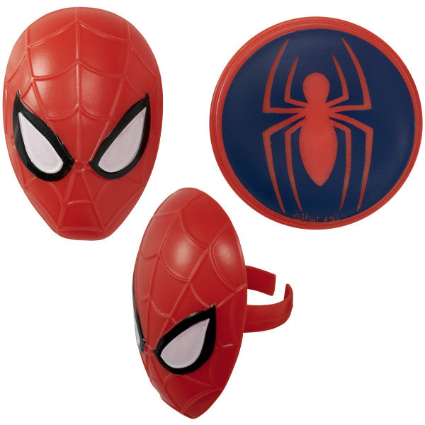 Spiderman Cupcake Rings