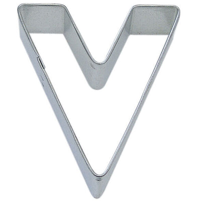 3" Letter V Cookie Cutter