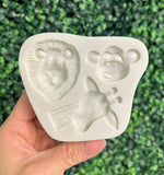 Zoo friends silicone mold