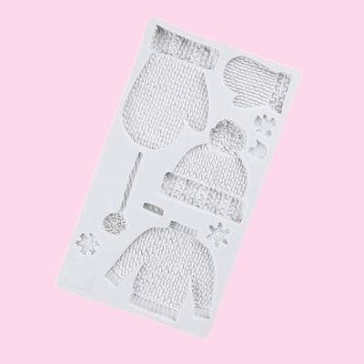 Knitted Sweater/Mittens Christmas Mold